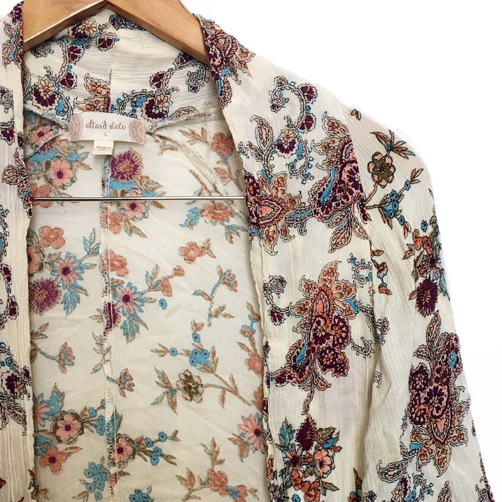 ALTARD STATE Long Floral Kimono